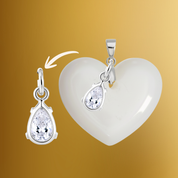 Pingente Adicional com Gota Zircônia