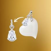 Pingente Adicional com Gota Zircônia