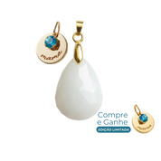 Gota Lapidada com Medalha Mama