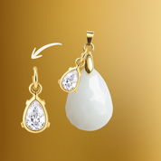 Pingente Adicional com Gota Zircônia