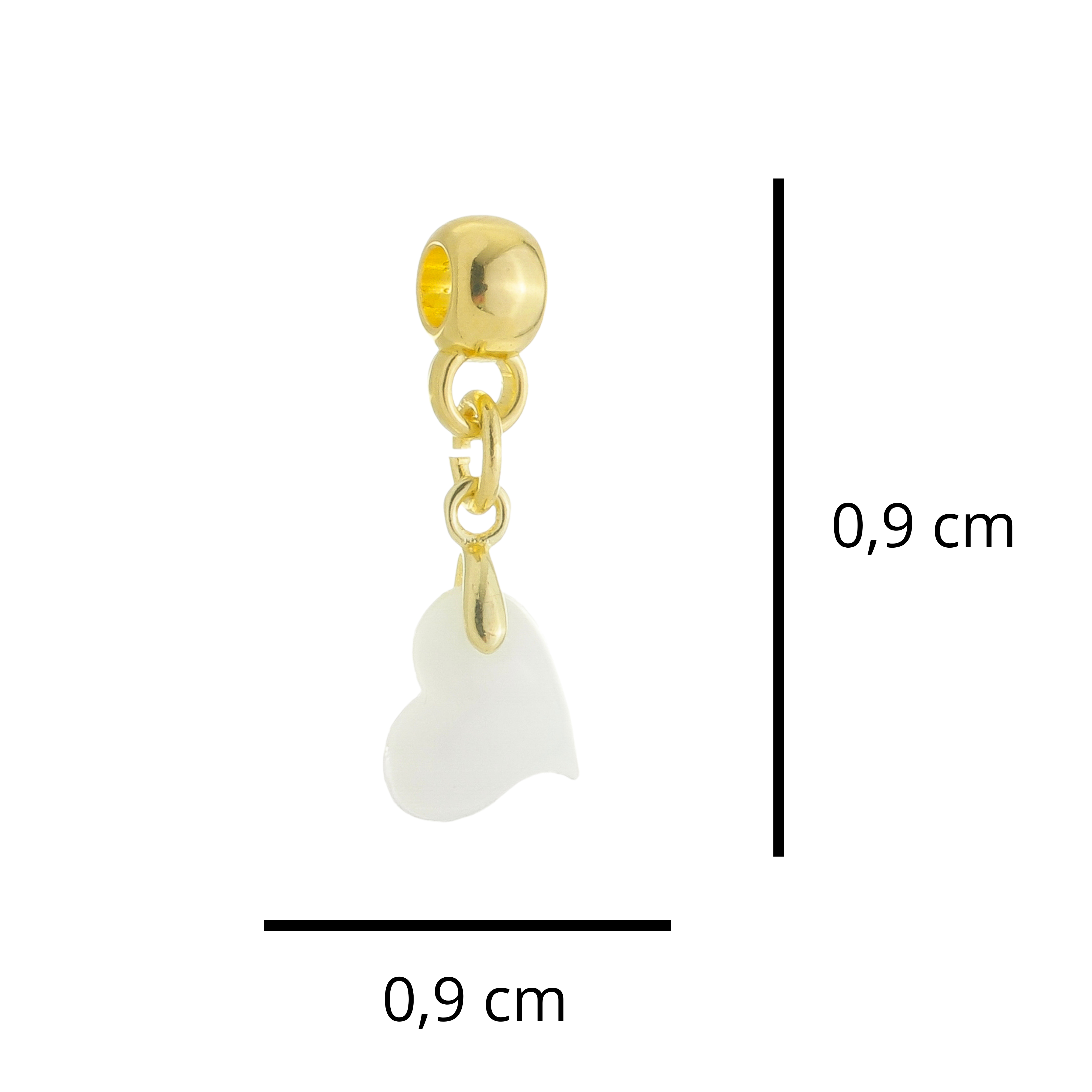 Coração Torcido com Gota Zircônia
