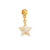Mini Estrela com Folhas Douradas