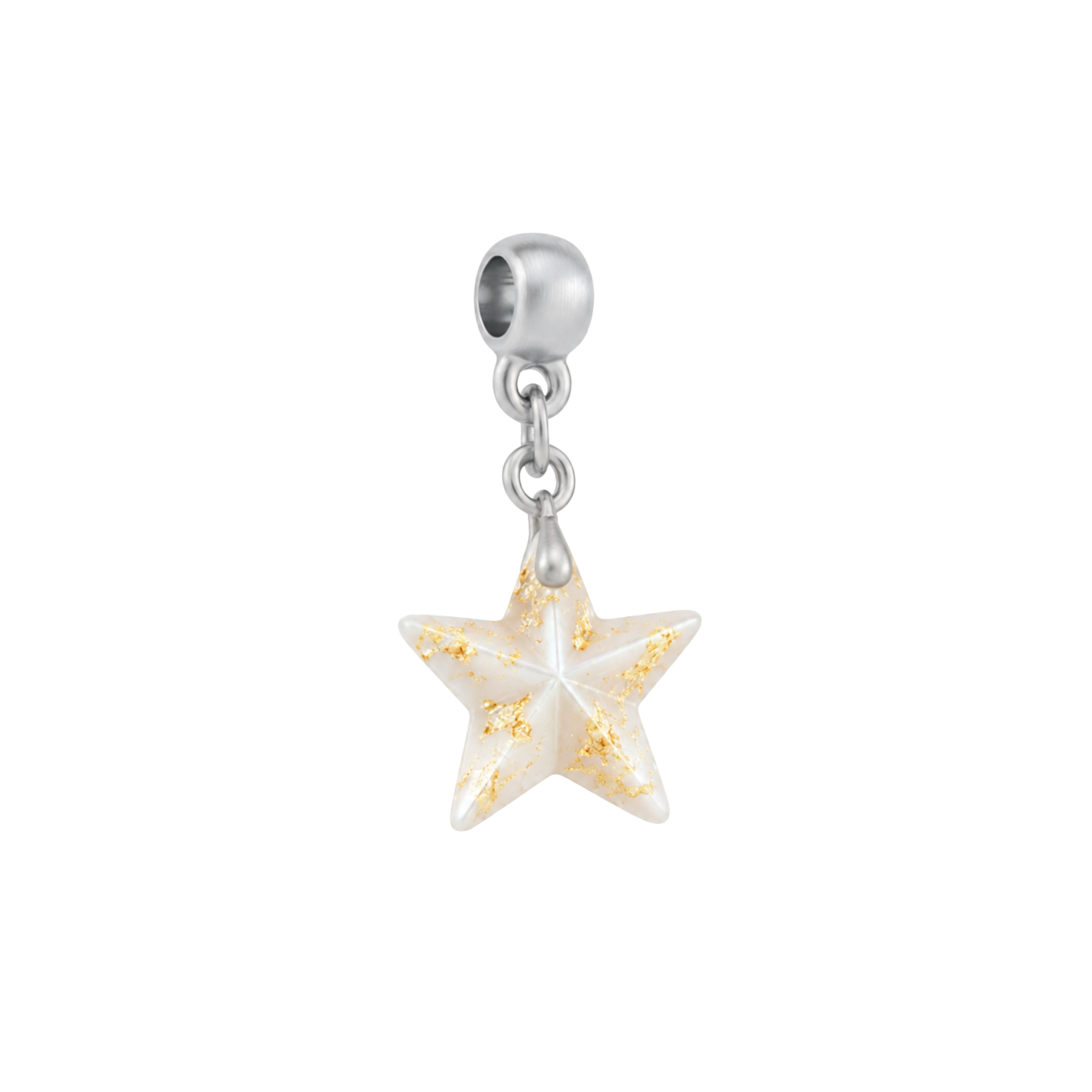 Mini Estrela com Folhas Douradas