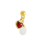 Mini Gota Reta com Coração Rubi