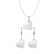 Pingente com Corrente Banhada e Par de Brincos – Não acompanha kit