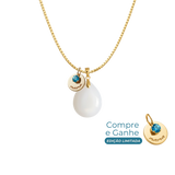 Mini Gota com Corrente e Medalha Mama VIP