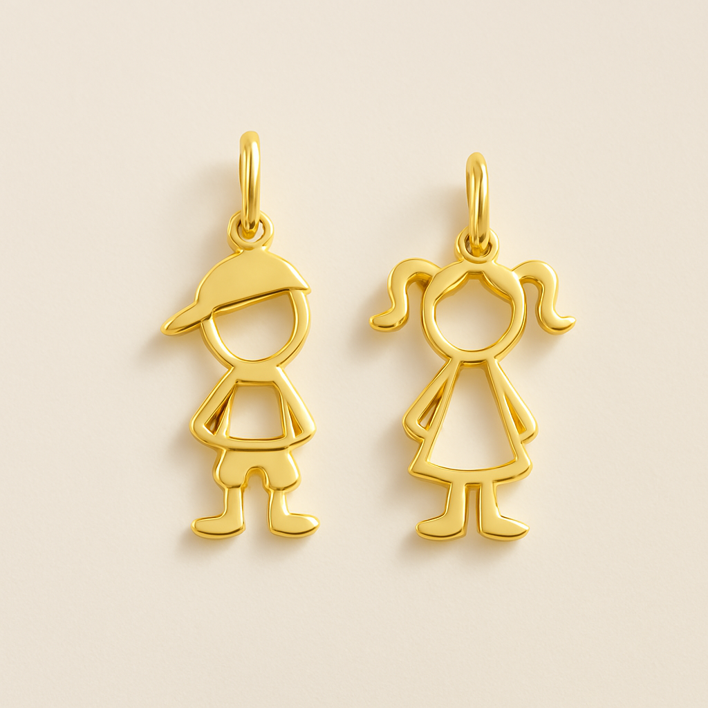 Pingente Folheado a Ouro Amarelo