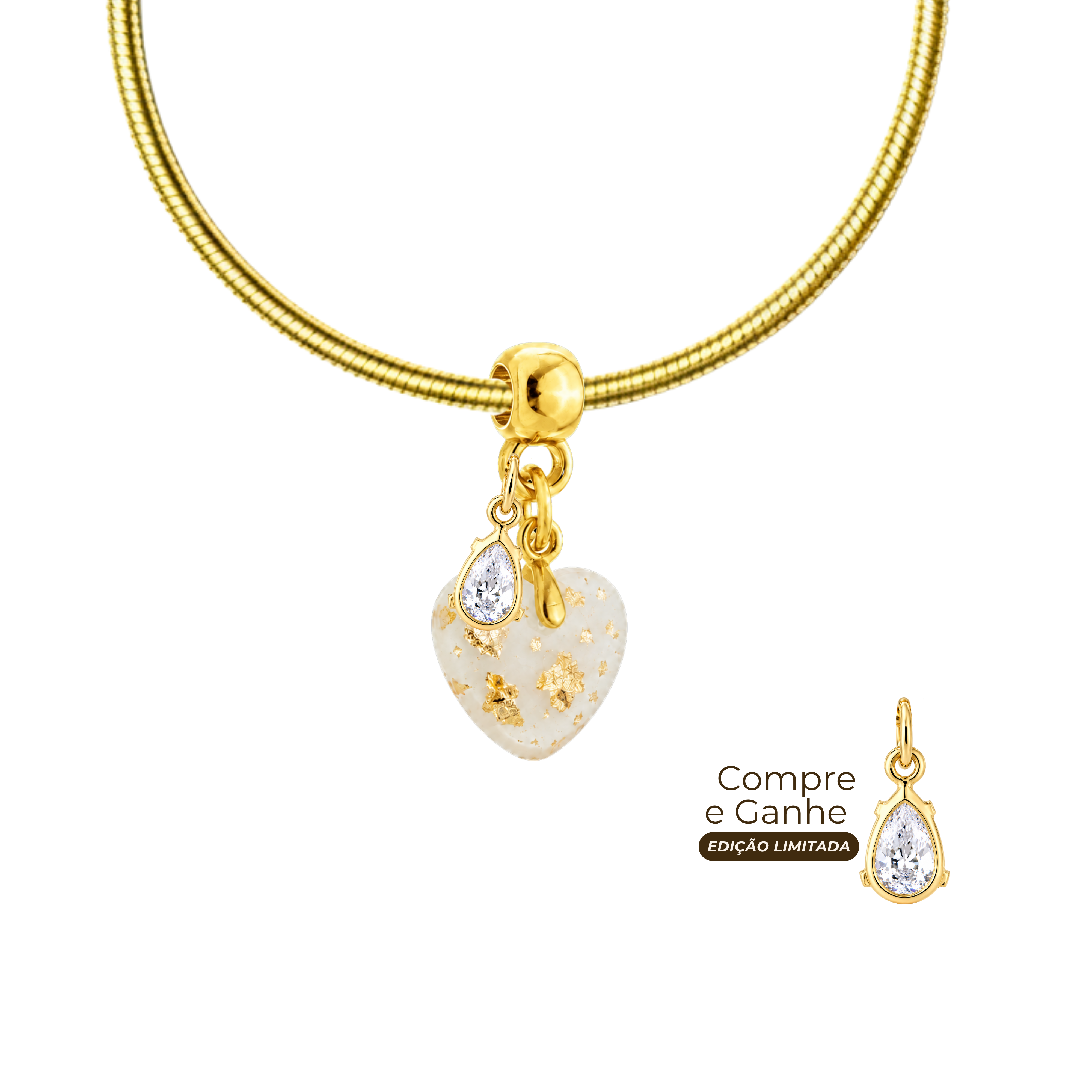 Coração Gordinho com Pulseira